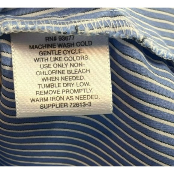 LIZ CLAIBORNE, Women SHIRT, BUTTON DOWN, SHORT sleeve, COLOR BLUE, SIZE S - Picture 9 of 9